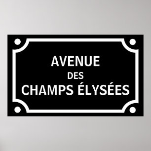 Poster Symbole de l'avenue des Champs-Elysées, Paris