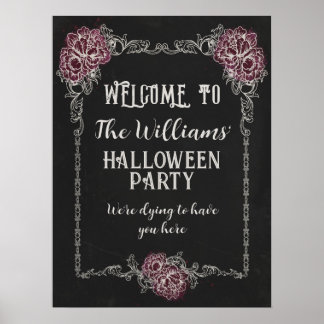Poster Symbole de l'événement Gothique Halloween Editable