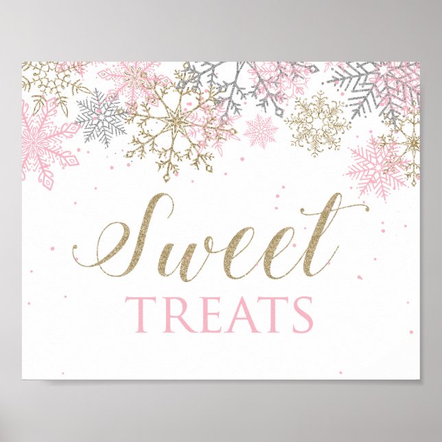 Poster Symbole de l'hivernale Sweet Traitements (Devant)