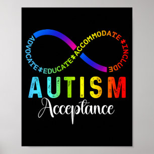 Poster Symbole de l'infini de la sensibilisation et de l'