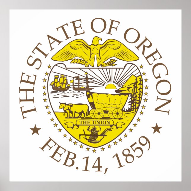 Poster Symbole de l'Oregon (Devant)