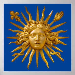 Poster Symbole de Louis XIV le Roi Soleil