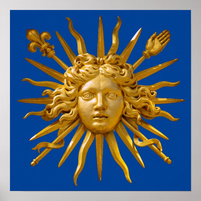 Poster Symbole de Louis XIV le Roi Soleil (Devant)
