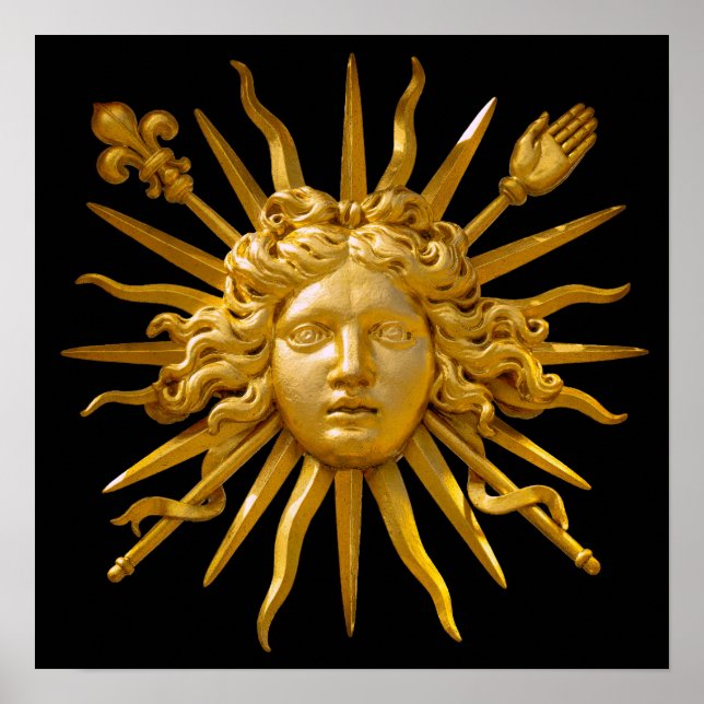 Poster Symbole de Louis XIV le Roi Soleil (Devant)