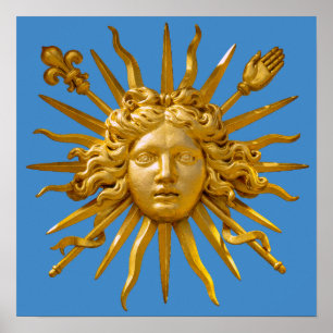 Poster Symbole de Louis XIV le Roi Soleil