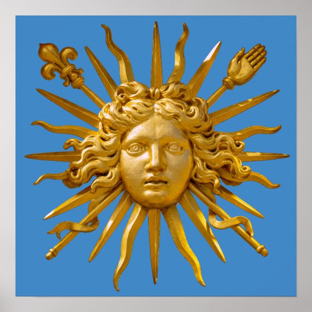 Poster Symbole de Louis XIV le Roi Soleil (Devant)