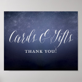 Poster Symbole de mariage céleste de la nuit des étoiles