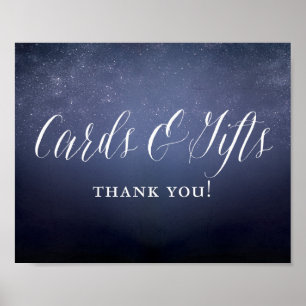 Poster Symbole de mariage céleste de la nuit des étoiles
