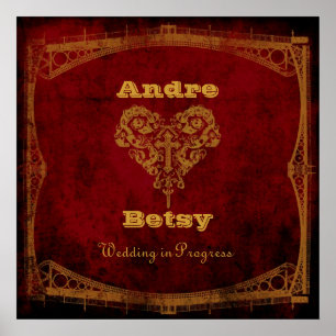 Poster SYMBOLE DE Mariage EN COURS DE STEAMpunk DE Victor