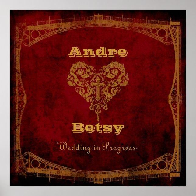 Poster SYMBOLE DE Mariage EN COURS DE STEAMpunk DE Victor (Devant)