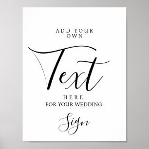Poster Symbole de mariage personnalisé moderne
