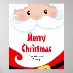 Poster Symbole de Noël du Père Noël