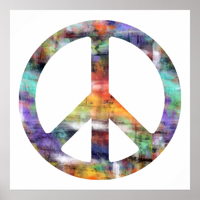 Poster Symbole de paix artistique (Devant)