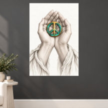 Symbole de Paix Berceau dans les Mains