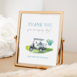 Poster Symbole de préférence du thème de golf