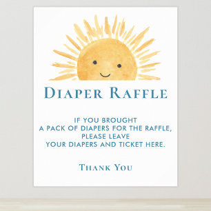 Poster SYMBOLE DE REQUÊTE Baby shower Sun
