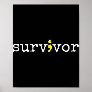 Poster Symbole de soutien à la sensibilisation au suicide