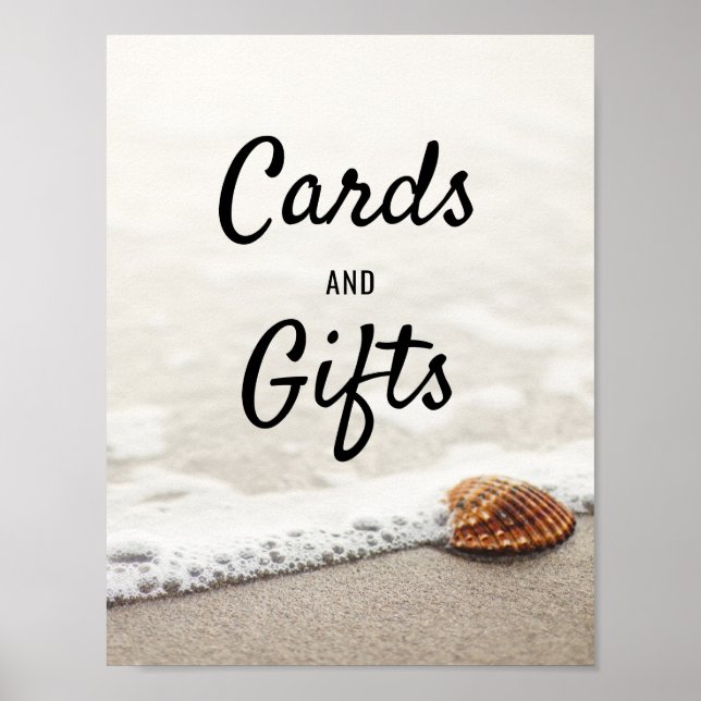 Poster Symbole des cartes de mariage et cadeaux Beach Wav (Devant)