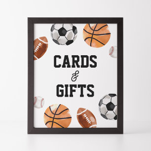 Poster Symbole des cartes et cadeaux Anniversaires de enf