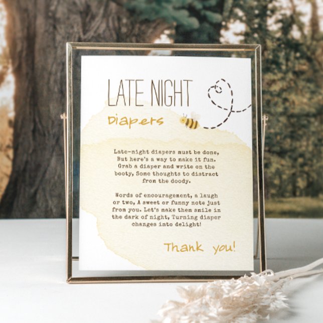 Poster SYMBOLE DES DIATEURS DE NUIT DU Baby shower D'Abei (Créateur téléchargé)