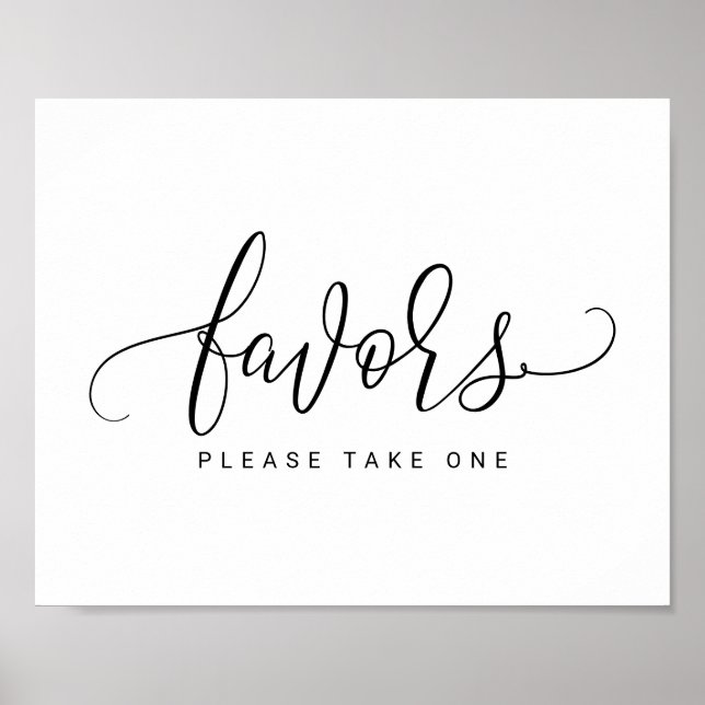 Poster Symbole des faveurs de mariage - Calligraphie de r (Devant)