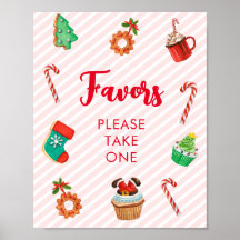 Symbole des faveurs de Noël rose moderne
