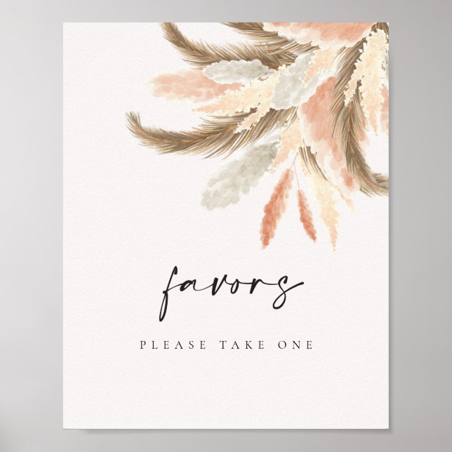 Poster Symbole des favoris Gold Pampas Grass Mariage C100 (Devant)