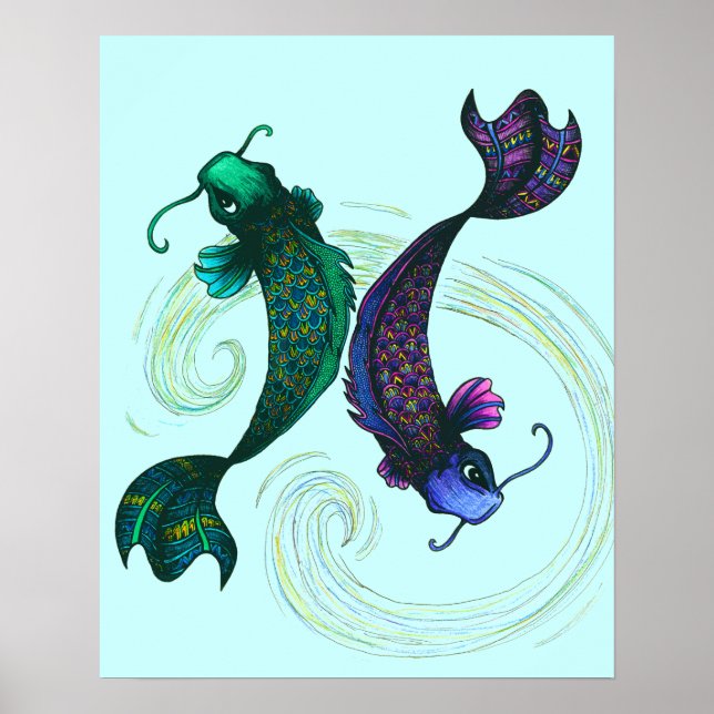 Poster Symbole des Poissons (Devant)