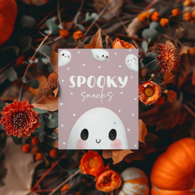 Poster Symbole des snacks d'une Halloween Éffrayant (Créateur téléchargé)