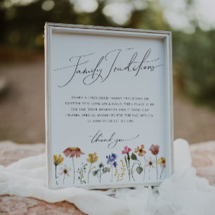 Poster Symbole des traditions de la famille Fleur sauvage
