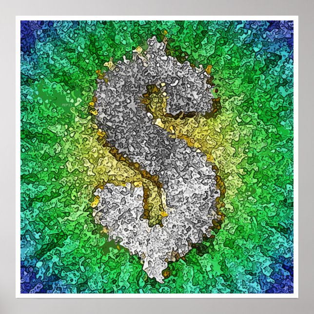 Poster SYMBOLE Dollar Pop Art (Devant)