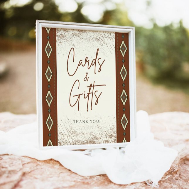 Poster SYMBOLE DOLLY Aztec Rustic Western Cartes Et Cadea (Créateur téléchargé)