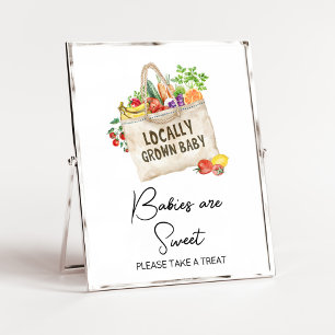 Poster Symbole doux pour les bébés Baby showers cultivés 