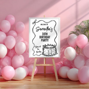 Poster Symbole du 30e anniversaire de la marionnette noir
