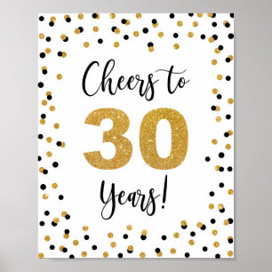 Poster Symbole du 30e anniversaire ou de l'anniversaire