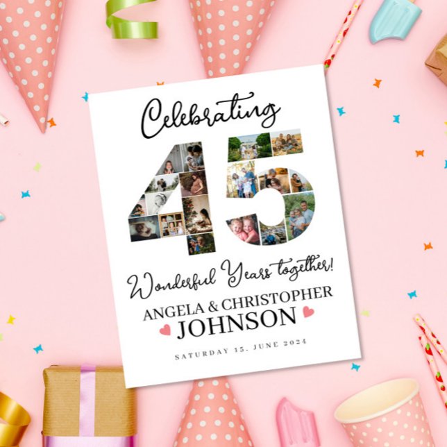 Poster Symbole du 45e anniversaire du Mariage (Créateur téléchargé)