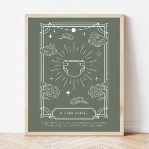 Poster SYMBOLE DU Baby shower DE Tarot Céleste