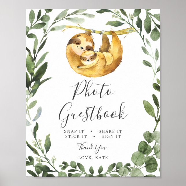 Poster Symbole du Baby shower photo de maman Baby (Devant)