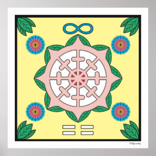 Poster Symbole du bonheur/du bonheur