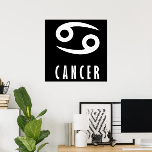 Poster Symbole du cancer du zodiaque