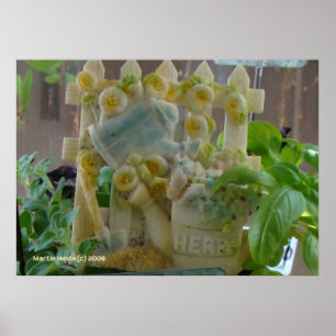 Poster Symbole du jardin d'herbes