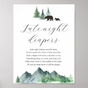 Poster Symbole du jeu de douche Diapeurs nocturnes