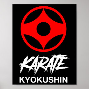 Poster Symbole du Karaté Kyokushin Entraînement au Dojo K