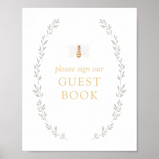 Poster Symbole du livre d'invité de Swee as Can Bee Baby  (Devant)