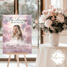 Poster Symbole du Mémorial des Nuages Roses