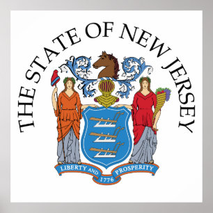 Poster Symbole du New Jersey