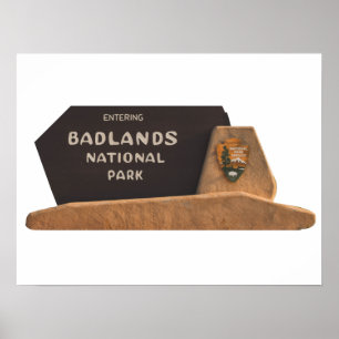 Poster Symbole du parc national des Badlands