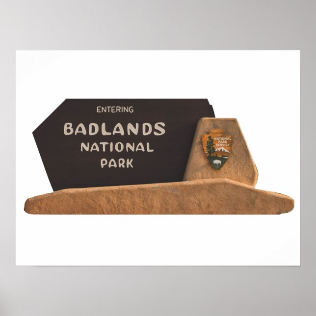 Poster Symbole du parc national des Badlands (Devant)