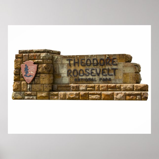 Poster Symbole du parc national Theodore Roosevelt (Devant)