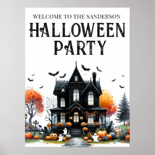 Poster Symbole du parti Halloween